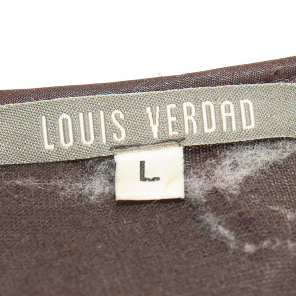 Louis Verdad Wool & Satin Wrap Peplum Blouse - Picture 6 of 8